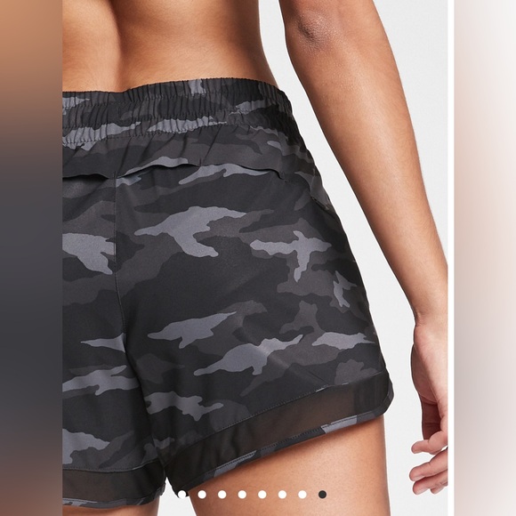 EUC ATHLETA MESH RACER RUN MID RISE 4 SHORT size small - Picture 3 of 9